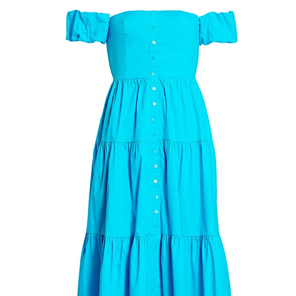 Staud Elio Puff Sleeve Prairie Dress